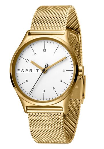 Esprit Horloge Essential staal 34 mm goudkleurig ES1L034M0075