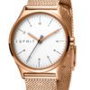 Esprit Horloge Essential staal 34 mm rosékleurig ES1L034M0085