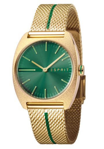 Esprit Horloge Spectrum staal 32 mm goudkleurig-groen ES1L035M0075