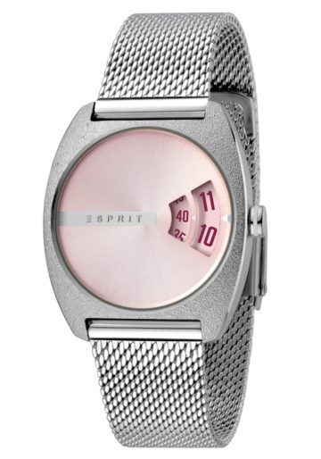 Esprit ES1L036M0055 Horloge Disc staal 32 mm zilverkleurig-lichtroze