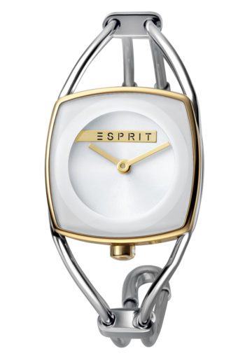 Esprit Horloge Lofty staal 25 mm zilver- en goudkleurig ES1L042M0035
