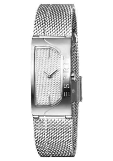Esprit Horloge Houston Blaze staal 18 mm zilverkleurig ES1L045M0015