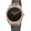 Esprit ES1L057M0095 Horloge Slice Glam 34 mm rosekleurig-antraciet