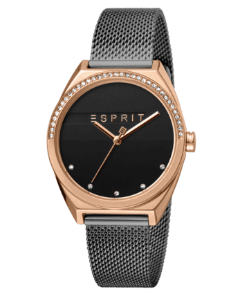 Esprit ES1L057M0095 Horloge Slice Glam 34 mm rosekleurig-antraciet