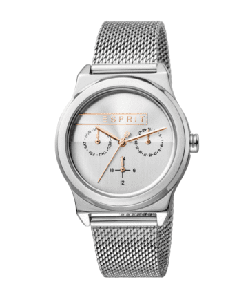 Esprit ES1L077M0045 Horloge Magnolia Mesh 34 mm zilverkleurig