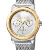 Esprit ES1L077M0075 Horloge Magnolia Mesh 34 mm zilver- en goudkleurig