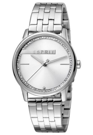 Esprit ES1L082M0035 Horloge Rock 34 mm zilverkleurig