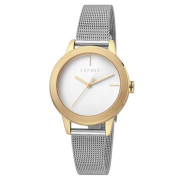 Esprit ES1L105M0085 Horloge Bloom zilver- en goudkleurig 32 mm