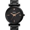 Fossil ES4442 Horloge Carlie staal zwart 36 mm