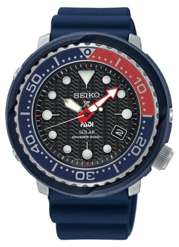 Seiko Prospex Herenhorloge PADI Solar Diver Tuna 20 atm SNE499P1