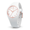 Ice-Watch IW015337 Ice Glam White Rose-Gold Numbers Small 34 mm horloge
