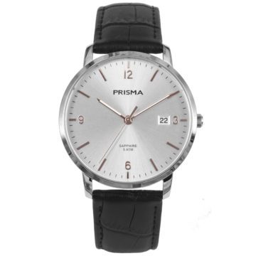 Prisma P.1647 Herenhorloge Slimline Sun met saffierglas 39,4 mm