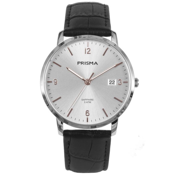 Prisma P.1647 Herenhorloge Slimline Sun met saffierglas 39