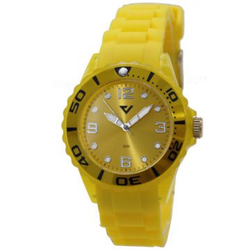 Prisma Horloge Summer Time Geel P.2960