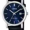 Lorus RG841CX9 Herenhorloge staal/leder zwart-blauw