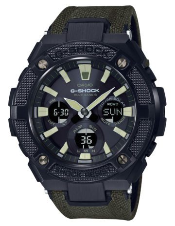Casio G-Shock GST-W130BC-1A3ER Steel and Leather 52 mm