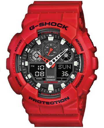 Casio GA-100B-4AER G-Shock schokbestendig en antimagnetisch 51 mm