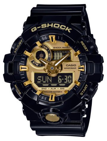 Casio GA-710GB-1AER G-Shock zijdeglans zwart 53 mm