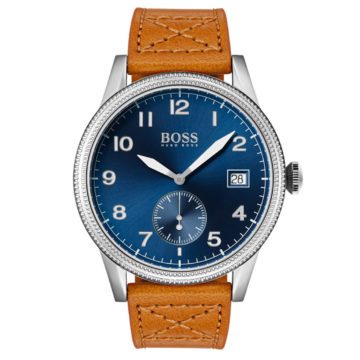 Hugo Boss HB1513668 Horloge Legacy zilverkleurig/cognac 44 mm