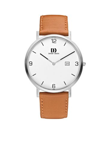 Danish Design Herenhorloge staal-leder IQ29Q1153