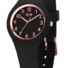 Ice-Watch ICE Glam Black Rosegold 30 mm zwart-rosékleurig IW015344