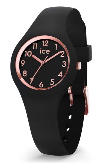 Ice-Watch ICE Glam Black Rosegold 30 mm zwart-rosékleurig IW015344