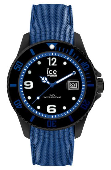 Ice-Watch horloge Ice Metal Black-Blue 44 mm IW015783