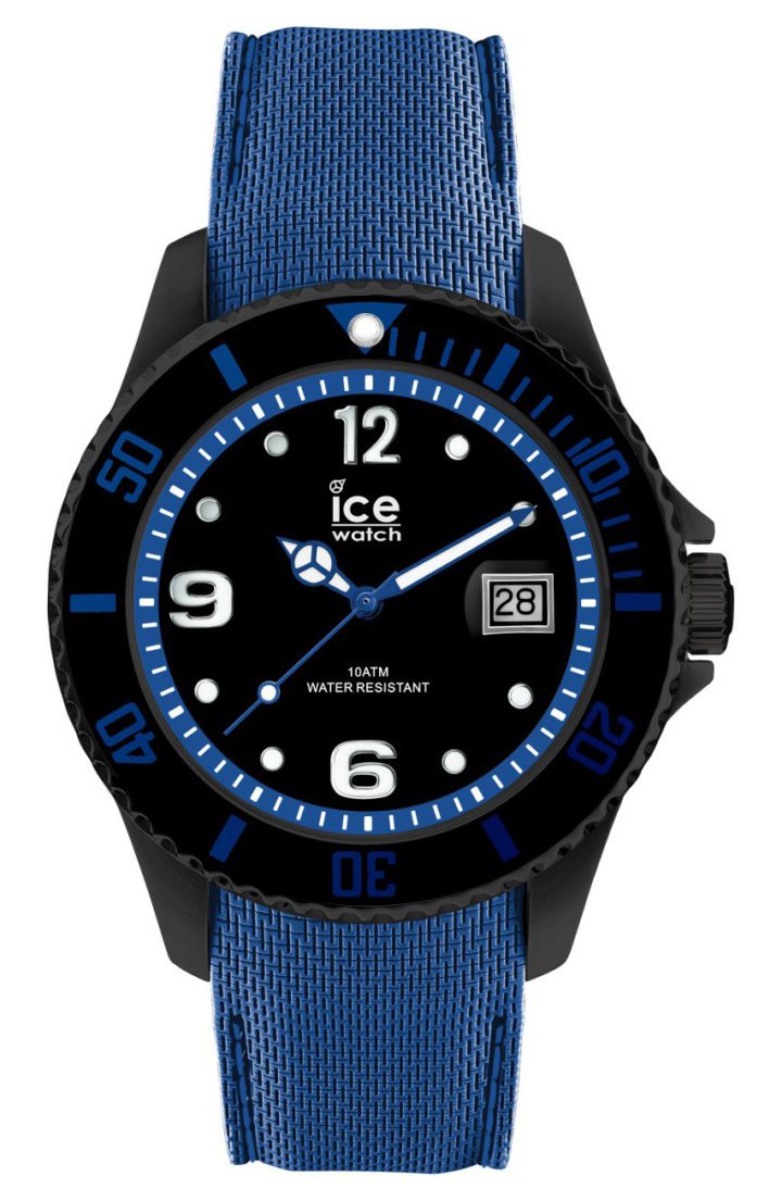 Ice-Watch horloge Ice Metal Black-Blue 44 mm IW015783