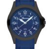 Garonne KQ32Q466 kinderhorloge staal/rubber zwart-blauw 34 mm