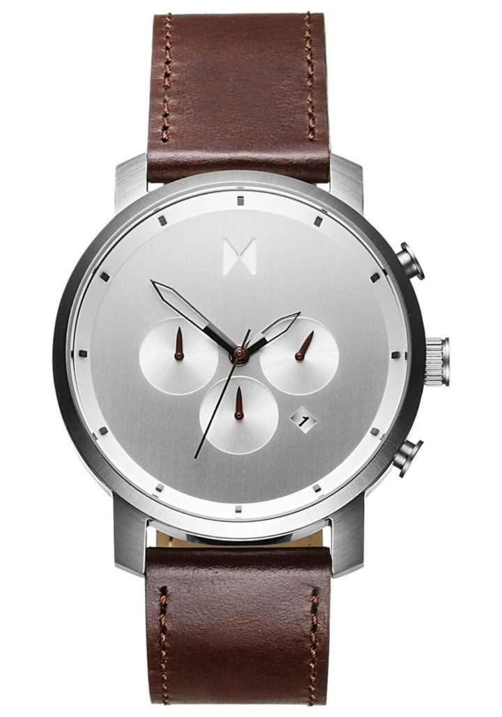 MVMT D-MC01-SBRL Horloge Chrono Silver-Brown 45 mm
