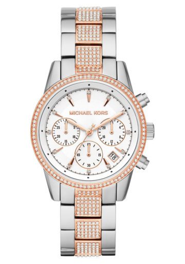 Michael Kors MK6651 Horloge Ritz staal rosekleurig 38 mm