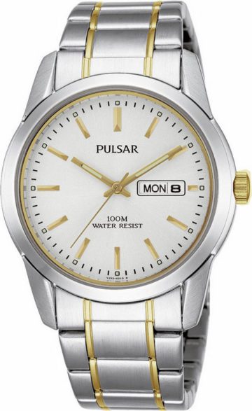 Pulsar PJ6023X1 Herenhorloge Goud- en zilverkleurig 37 mm