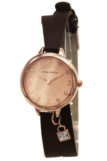 Coolwatch Meisjes-wikkelhorloge 'Bente' Bruin-rosekleurig CW.262