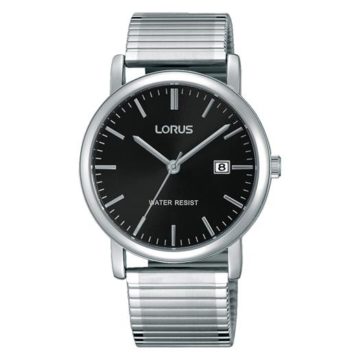 Lorus RG857CX9 Herenhorloge Rekband Zilverkleurig 37,5 mm