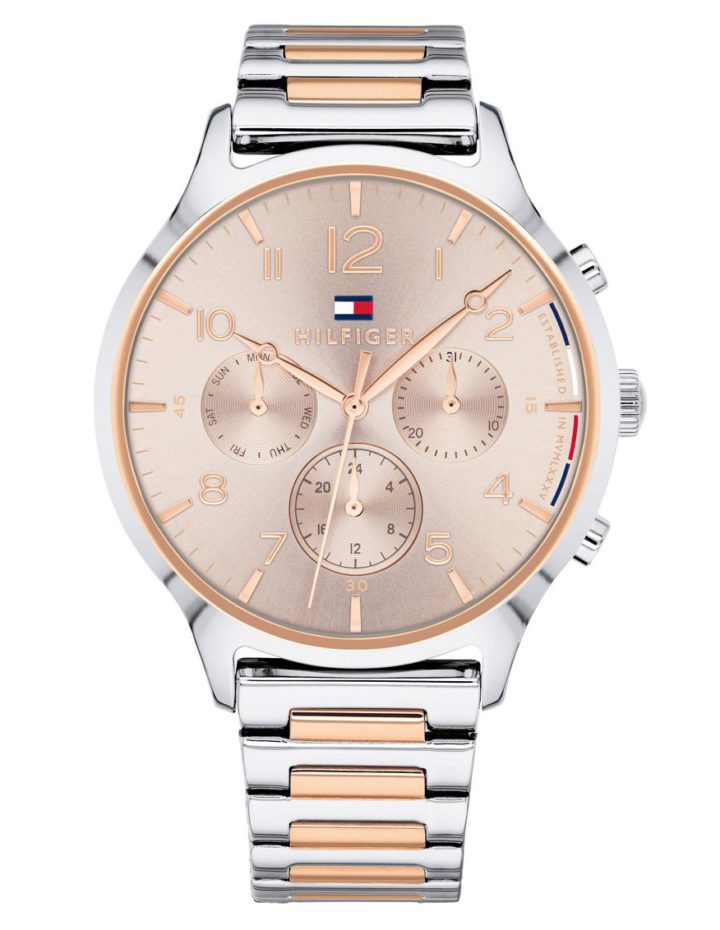 Tommy Hilfiger Horloge Emmy 38 mm zilver- en rosékleurig 1781876