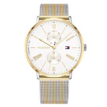 Tommy Hilfiger TH1782074 Horloge Jenna zilver- en goudkleurig 38 mm