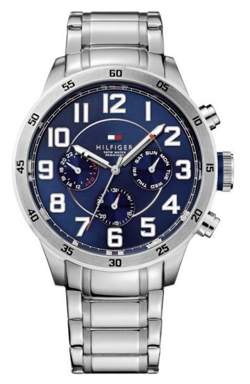 Tommy Hilfiger Horloge Trent staal/zilverkleurig 46 mm TH1791053