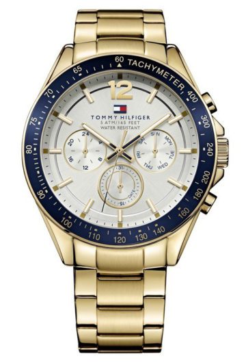 Tommy Hilfiger TH1791121 Horloge Luke goudkleurig-blauw 46 mm