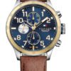 Tommy Hilfiger TH1791137 Horloge Trent staal/leder 46 mm