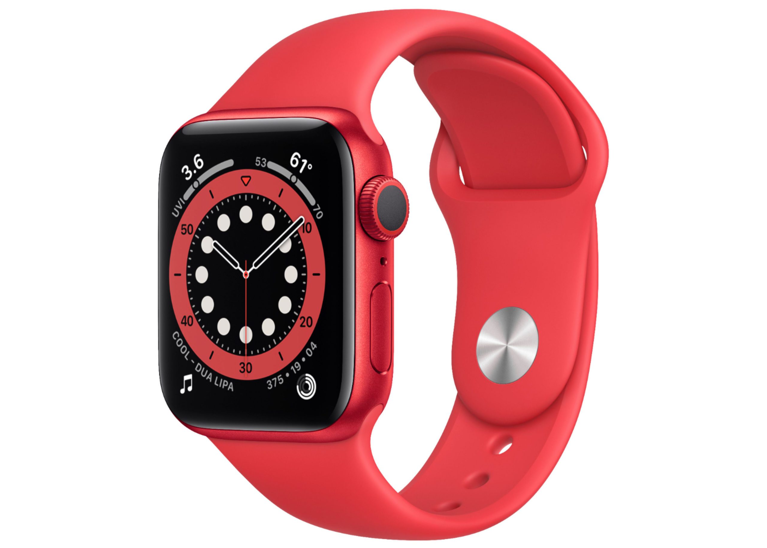 Apple Watch Series 6 GPS 40mm (PRODUCT)Red Aluminum with (PRODUCT)Red Sport Band M00A3LL/A