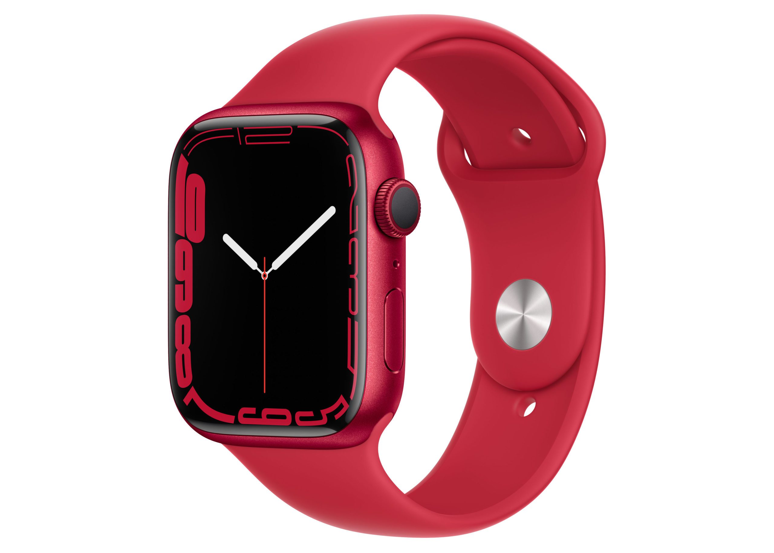 Apple Watch Series 7 GPS 41mm (PRODUCT)Red Aluminum with (PRODUCT)Red Sport Band MKN23LL/A