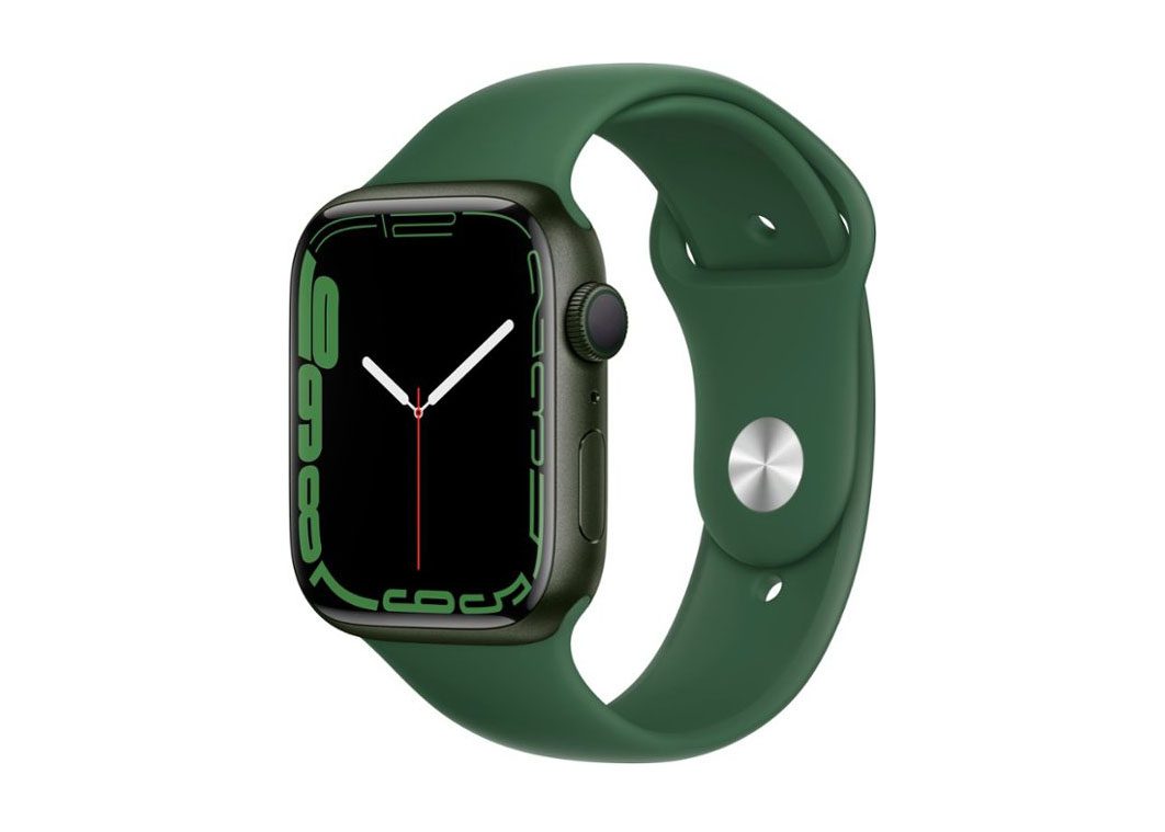 Apple Watch Series 7 GPS 45mm Green Aluminum with Clover Sport Band MKN73LL/A