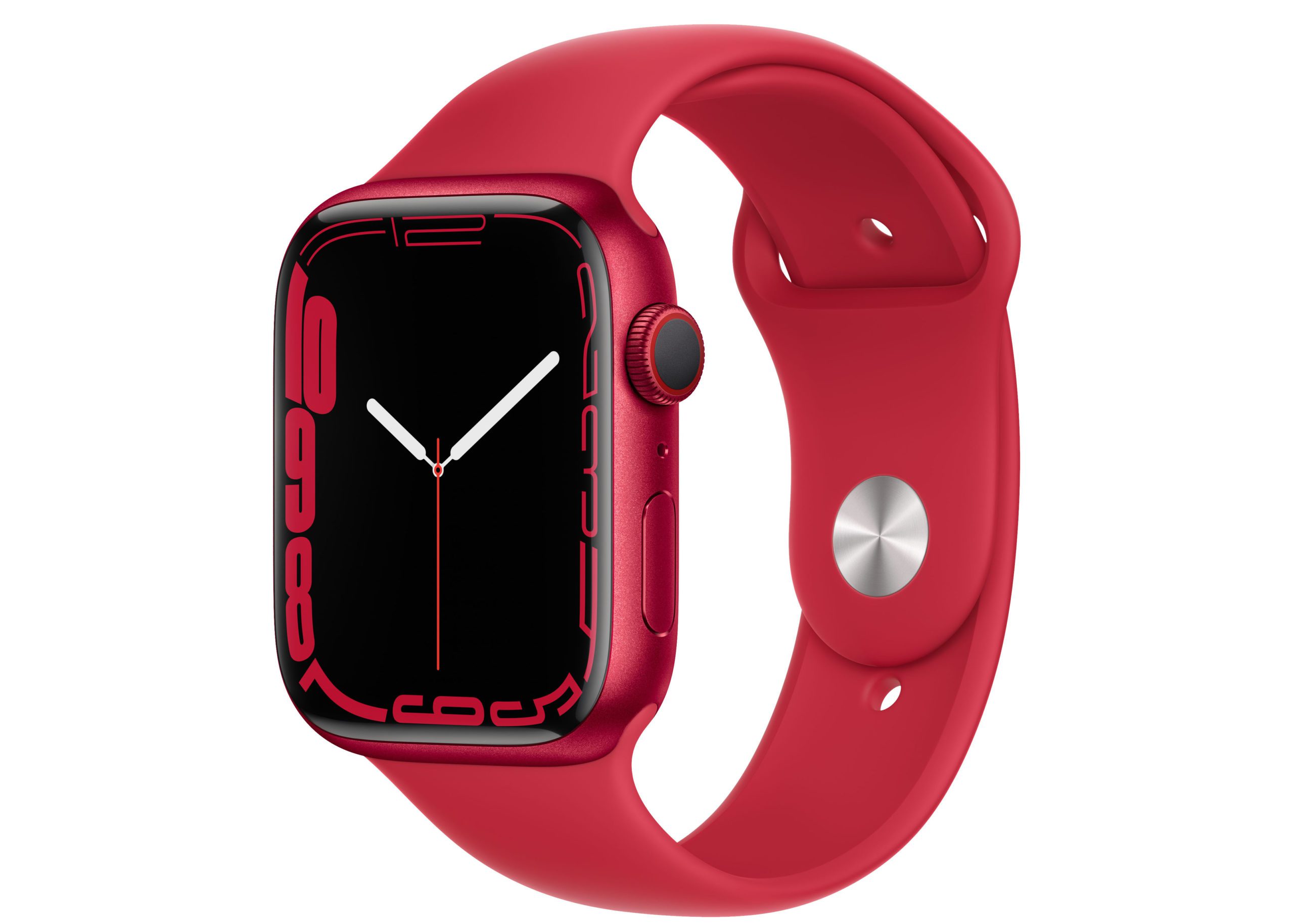Apple Watch Series 7 GPS 45mm (PRODUCT)Red Aluminum with (PRODUCT)Red Sport Band MKN93LL/A
